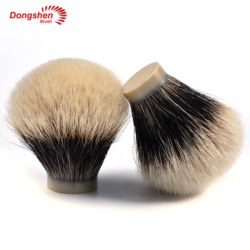 Comfortable luxury two band badger hair shaving brush knots (6)