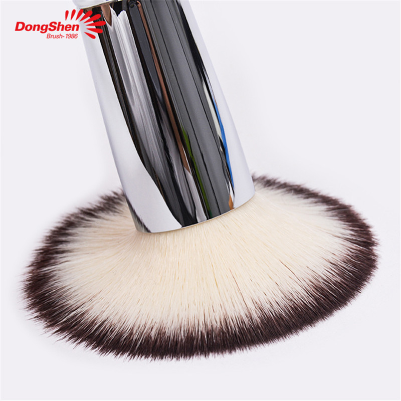 Cepillo de base de maquillaje de cabello sintético superior plano profesional Dongshen (5)