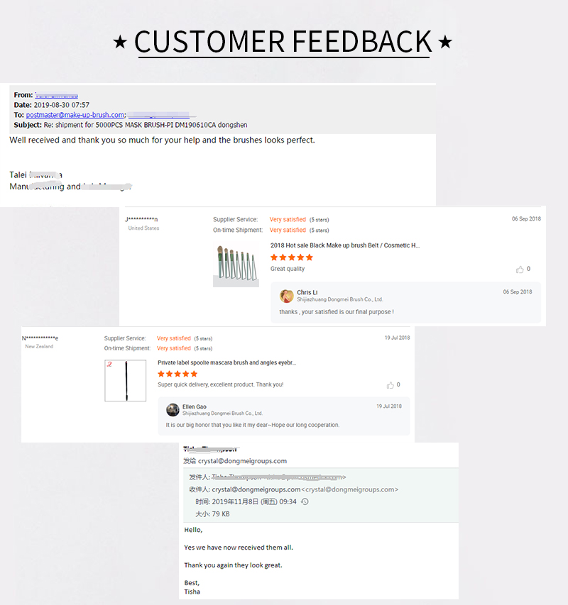 Dongshen makeup brushes customer feedback